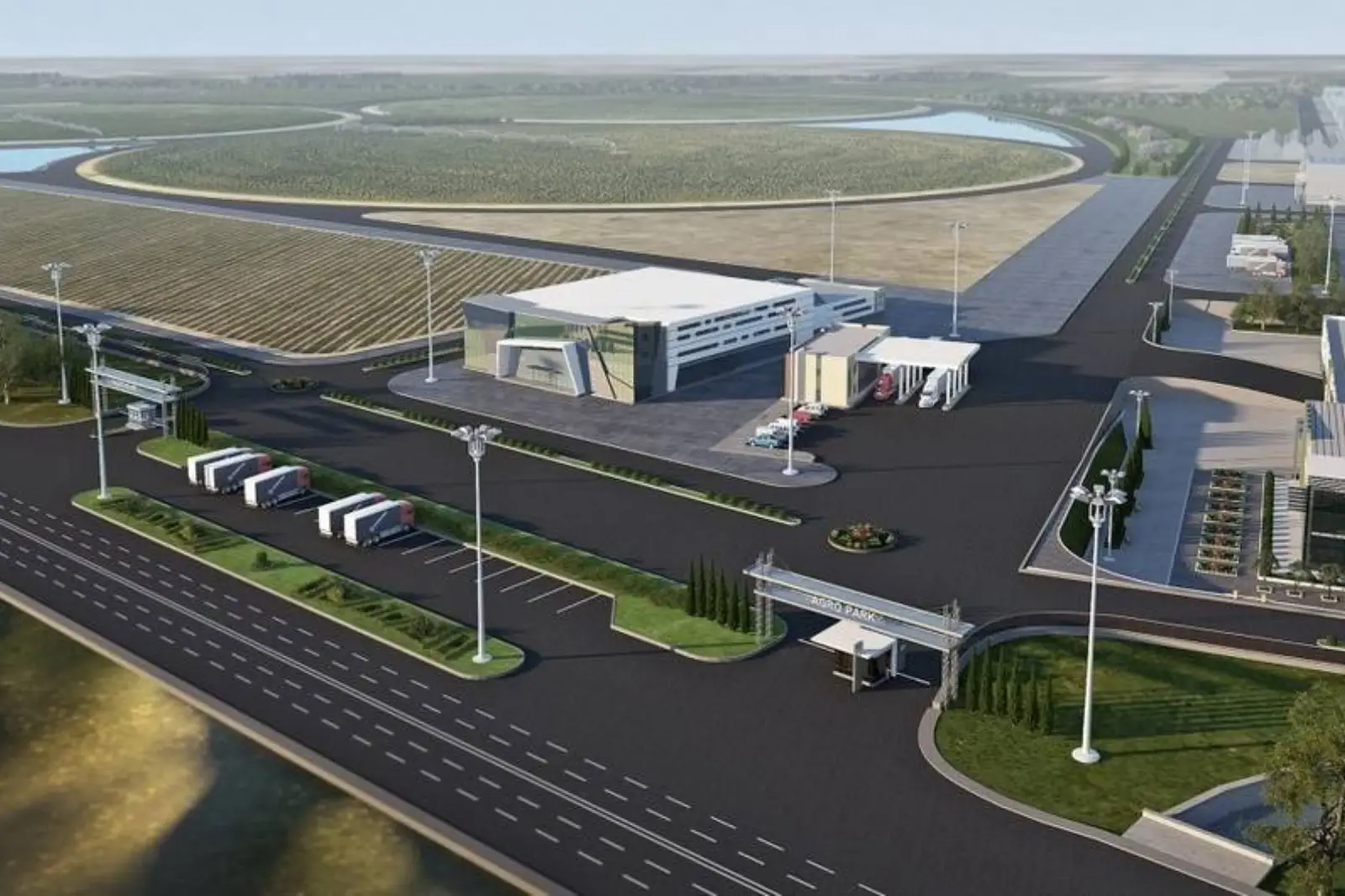Yevlax Texnologiya Parkı layihəsində aqlay işlərinin icrası. 2021-ci il